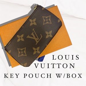 Louis Vuitton Key Pouch (Key Cles) Monogram with Box